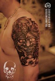 Arm super handsome and black and white like a snake tattoo pattern