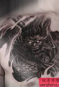 ដើមទ្រូងត្រួតត្រា Qitian Dasheng Sun Wukong លំនាំសាក់