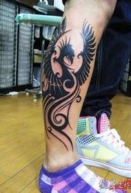 Un tatuatu totem elegante è simplice nantu à e gammi