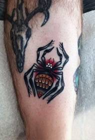 Spider-tattoo-persoanlikheid arrogante patroan foar spider-tatoeaazjes