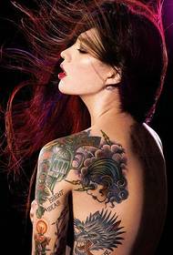 Sexy skjønnhets kreative totem tatovering feminin