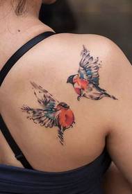 Cute Elf Bird Tattoo Picture