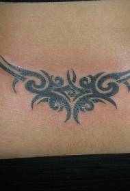 Zwart tribal patroon tattoo patroon