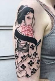 18 pab pawg ntawm Japanese geisha cov ntxhais tsim tattoo