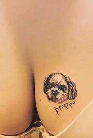 Câine de cățeluș super drăguț \\ u200b \\ u200btattoo