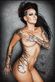 Super sexy European and American tattoo women