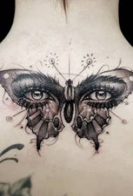 Tattoo vlinder vrouwelijke dansende vlinder tattoo patroon