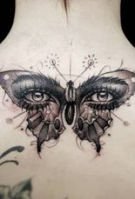 Tatuaggio farfalla femmina danza farfalla modello di tatuaggio