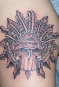 Ang sumbanan sa tattoo sa tribo sa Aztec tribo