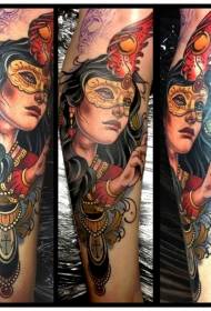 Tattoolọ akwụkwọ ọta akara agba ụdị agba ọfụma