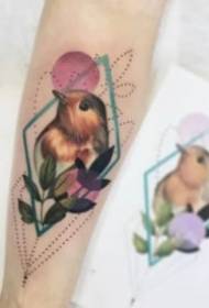 European and American color small fresh and lovely tattoo pictures to enjoy