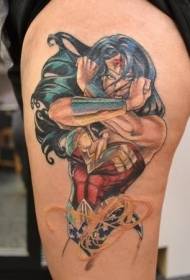 Pàtran tatù gaisgeach boireann fantasy pàtran cartùn