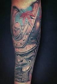 Japanese Samurai Mask Tattoo Faceful Fierce Japanese Samurai Tattoo Pattern