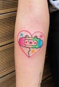 Lanu mumu ma le piniki faigofie faigofie tattoo fou e pei o teine