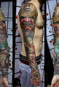 Mfano wa tattoo ya samurai