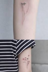Dozens of small fresh literary minimalist tattoos for girls