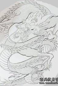 Muški uzorak tetovaže: uzorak cijelog leđa zmaja