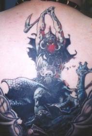 Самурај убија демонски узорак тетоваже