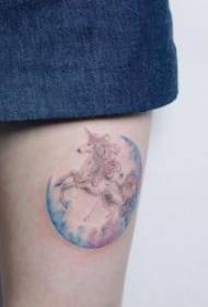 Wateya Watercolor Tattoo A modelek tattoo û şehîneya rengîn a rengîn a ji bo keçan