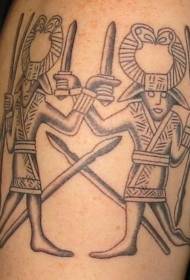 المحارب المصري الغامض نمط الوشم