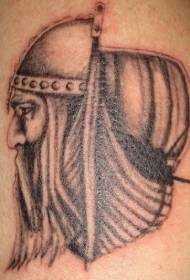 Musta merirosvolaiva avatar -tatuointikuvio