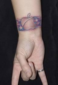 Logo di mela di colore di u polzu arnesi di mudellu di tatuaggi
