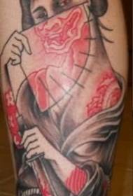 Arm Homemade vintage ruvara runosetsa geisha tattoo