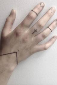 Enkel personlighet linje armband tatuering mönster som flickor gillar