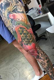 Bein japanesche Stil geisha Tattoo Muster