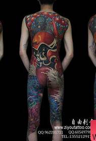 Tatuaggio del tatuaggio full face super bello