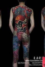 Super tattoo ເຕັມໃບຫນ້າ tattoo