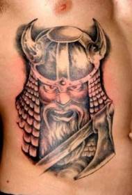 Maschio di Cintura Viking cun Ax Tattoo Pattern