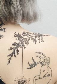Totem tattoo-patroon bestaande uit verschillende patronen