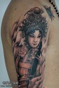 Modello di tatuaggio fiore braccio