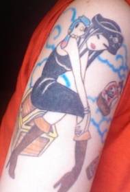 Pirate musikana tattoo mumapendekete ruvara anime maitiro