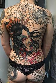 Motivo tatuaggio geisha tatuaggio braccio grande punto giapponese