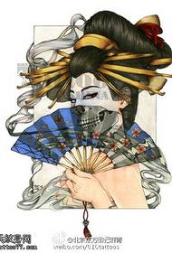 Mẫu hình xăm geisha đẹp