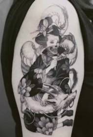 18 wonnerschéin japanesch Geisha Tattoo Designs