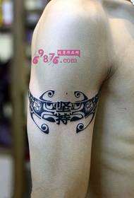 Boys armband totem creative tattoo pictures