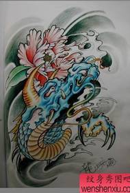 Patrún Tattoo Dragon: Faucet Dath Peta Tattoo Patrún Tattoo Pictiúr