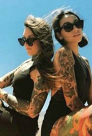 Divat európai és amerikai nővérek virágok tetoválás tetoválás forró kiadás tele