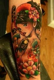 He tauira waituhi peita ataahua a Geisha