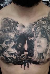 Dapit sa abo nga babaye nga abo nga adunay sumbanan sa tattoo sa bungol