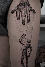 Tattoo tattoo dathúil dubh geoiméadrach tatú tattoo ón ealaíontóir tattoo Arthur