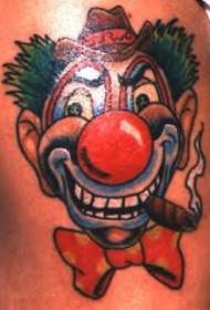 ຮູບແບບ tattoo ຮອຍຍິ້ມທີ່ສູບຢາ