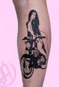 Japonè style sm style ti fi tatoo maniskri ilistrasyon nan style nwa ak gri