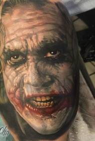 Pàtran tatù dealbh clown dìomhair ghualainn