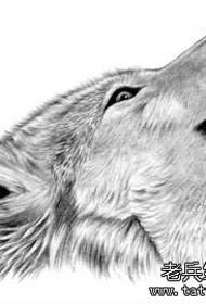 Styl wzoru tatuażu wilka (grafika)