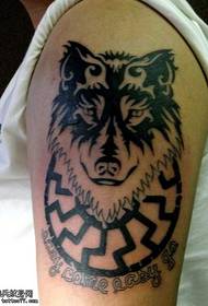 Arm wolf totem tattoo maitiro