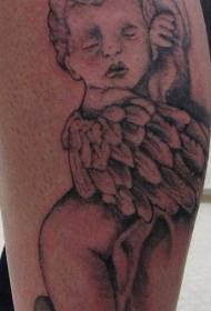 Modello tatuaggio piccolo angelo addormentato